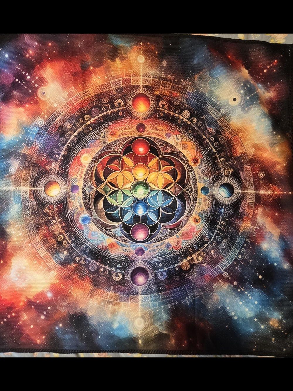 Multicolor Cosmic Mandala Wall Art - Home Wall Decor